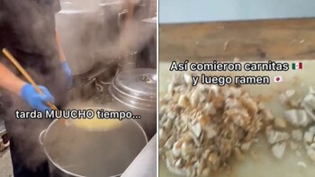 Los invitados comieron primero carnitas