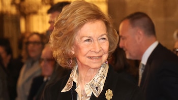 La sonrisa de la reina Sofía (Europa Press)