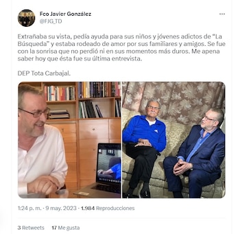 Francisco Javier González recordó su