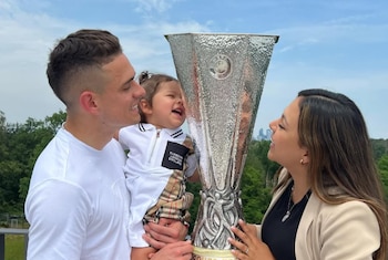 Ana Caicedo, esposa de Rafael Santos Borré, se refirió a los comentarios que suelen recibir las parejas de los futbolistas - crédito @anitacaicedoh95/Instagram