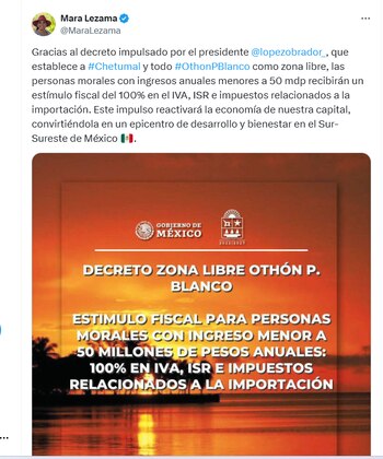 La gobernadora agradeció al presidente