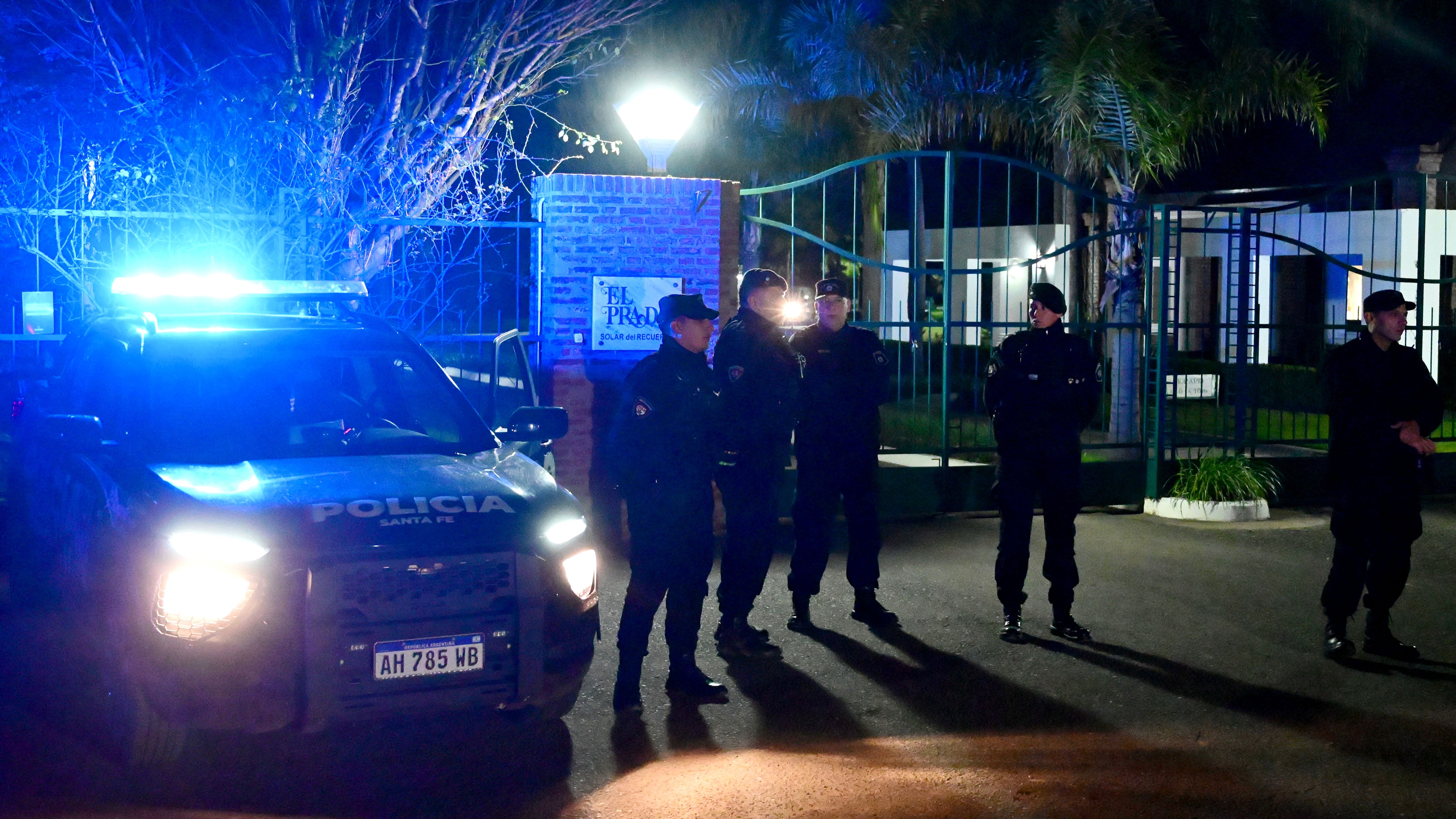 El predio estaba custodiado por la Policía de Santa para garantizar la tranquilidad de la familia (RS Fotos)
