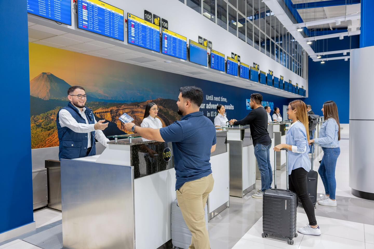 El tráfico de pasajeros en la terminal salvadoreña creció un 5.5 % en comparación con enero de 2025, reflejando la recuperación del turismo. (Foto cortesía CEPA)