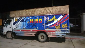 El camión fue requisado en