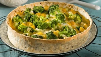 La tarta de brócoli es