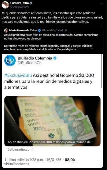 El mandatario respondió a la