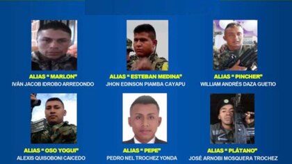 Ministerio de Defensa publicó el cartel de los jefes guerrilleros que atacaron en el Cauca y el Valle 
