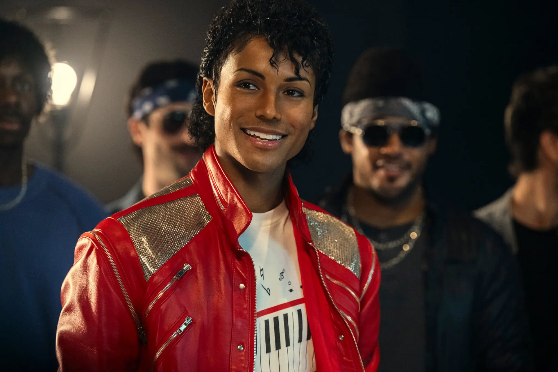 El sobrino de Jackson, Jaafar Jackson, como Michael Jackson en “Michael” (Crédito: Glen Wilson/Lionsgate)