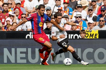 El jugador del Barcelona Rodrigo Hernández. (EFE/ Kai Forsterling)