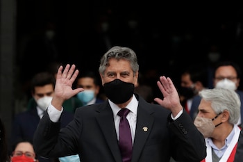 En la imagen, el presidente