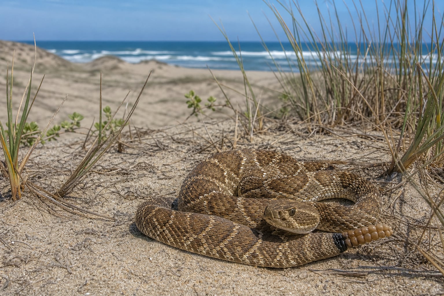 Playas de EE.UU. donde también habitan serpientes altamente venenosas