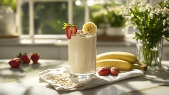 La avena y la banana