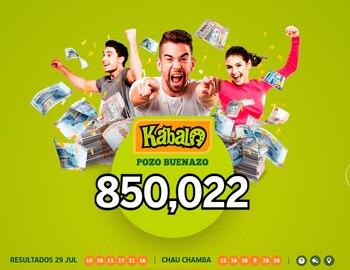 Sorteo Kábala - Martes 29