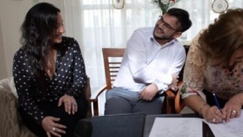 La firma del acta matrimonial