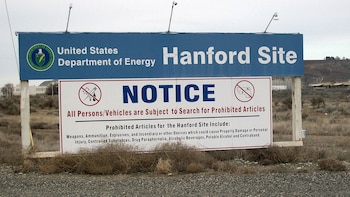 Un cartel en el ingreso