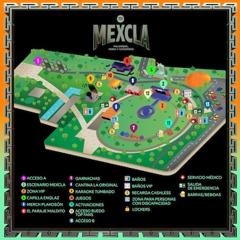 Mapa oficial. (Spotify)