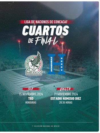 México ya tiene rival para los cuartos de final de la Nations League de Concacaf (X/ @miseleccionmx)