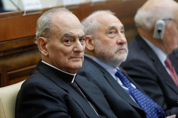 El obispo Marcelo Sánchez Sorondo,