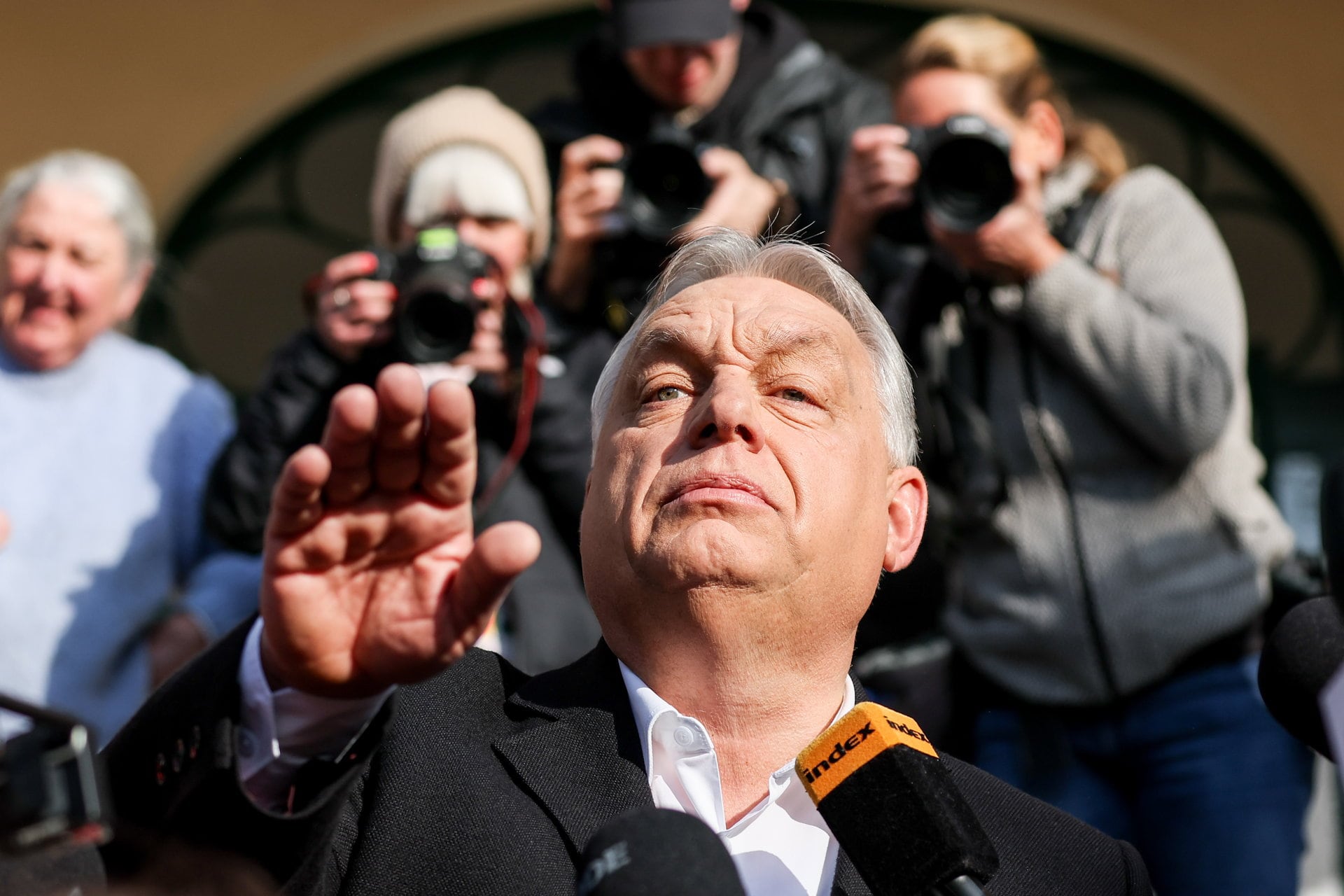 Viktor Orbán, ex primer ministro de Hungría, comparece ante los medios de comunicación (Europa Press)