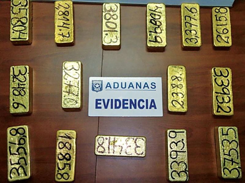 TRACIT señaló que el tráfico ilegal de oro se ha convertido en una fuente de financiamiento para organizaciones criminales vinculadas con otras actividades ilícitas, como el contrabando y el lavado de activos. (Aduana de Chile)