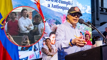 Daniel Quintero acompañó tarimazo de Gustavo Petro en la Universidad de Antioquia y causó polémica en la oposición: “¡Trajo al que era!”