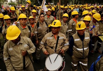 Foto de archivo. Los trabajadores