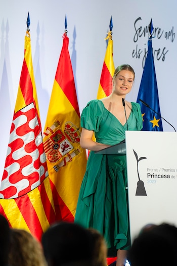 La princesa Leonor durante su