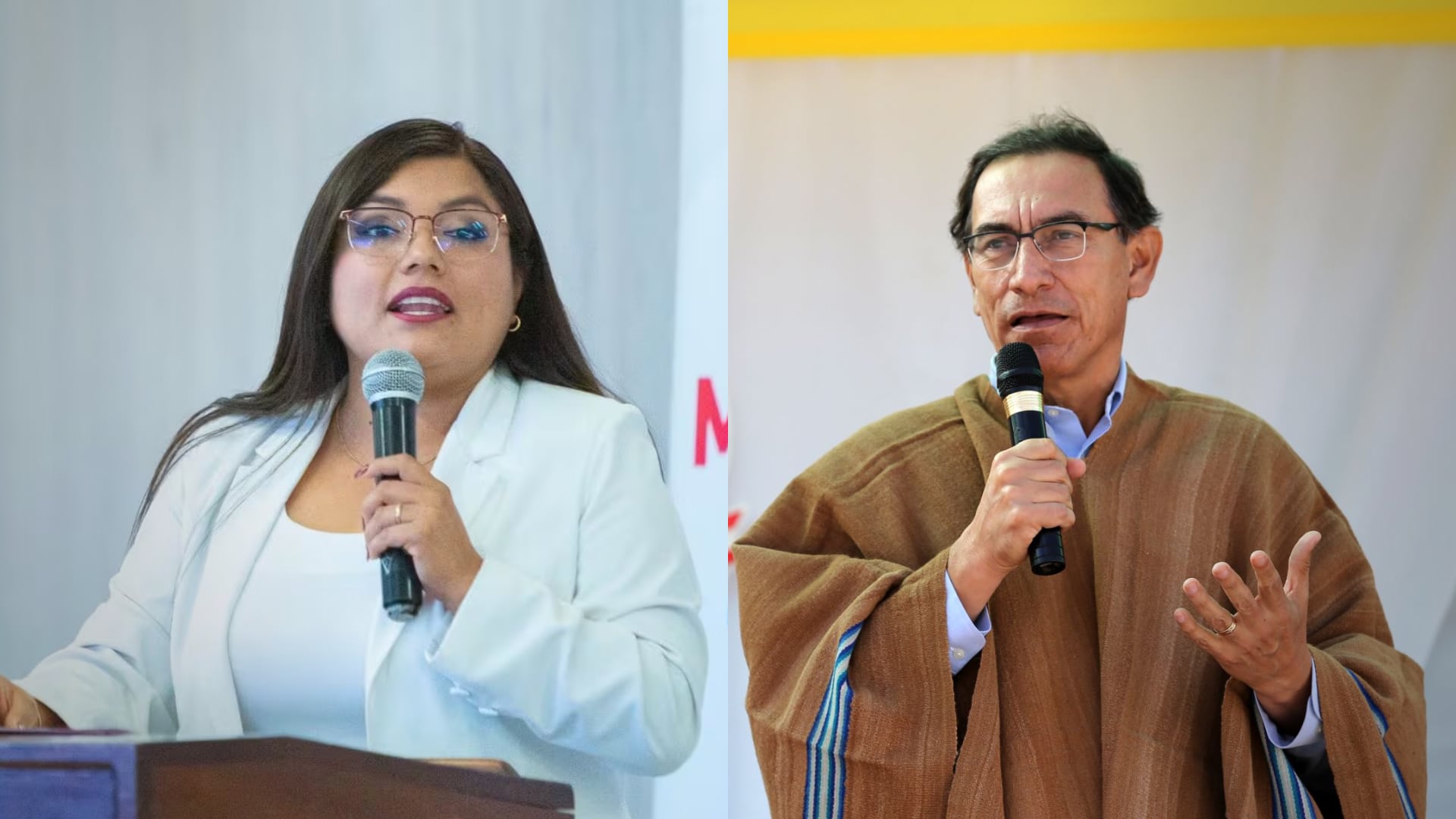 JNE confirma que Gilia Gutiérrez vulneró neutralidad electoral y favoreció a Marín Vizcarra de Perú Primero. Foto: Composición Infobae