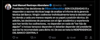 El exministro de Hacienda contó