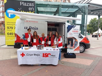 Voluntarios de la Cruz Roja