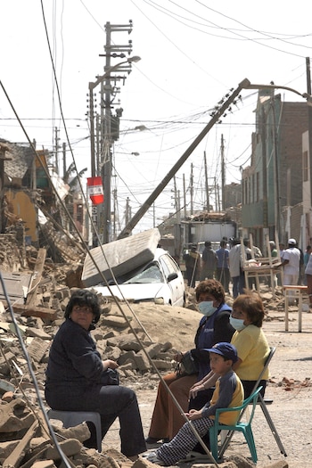 Terremoto en Pisco de 2007 (AFP)