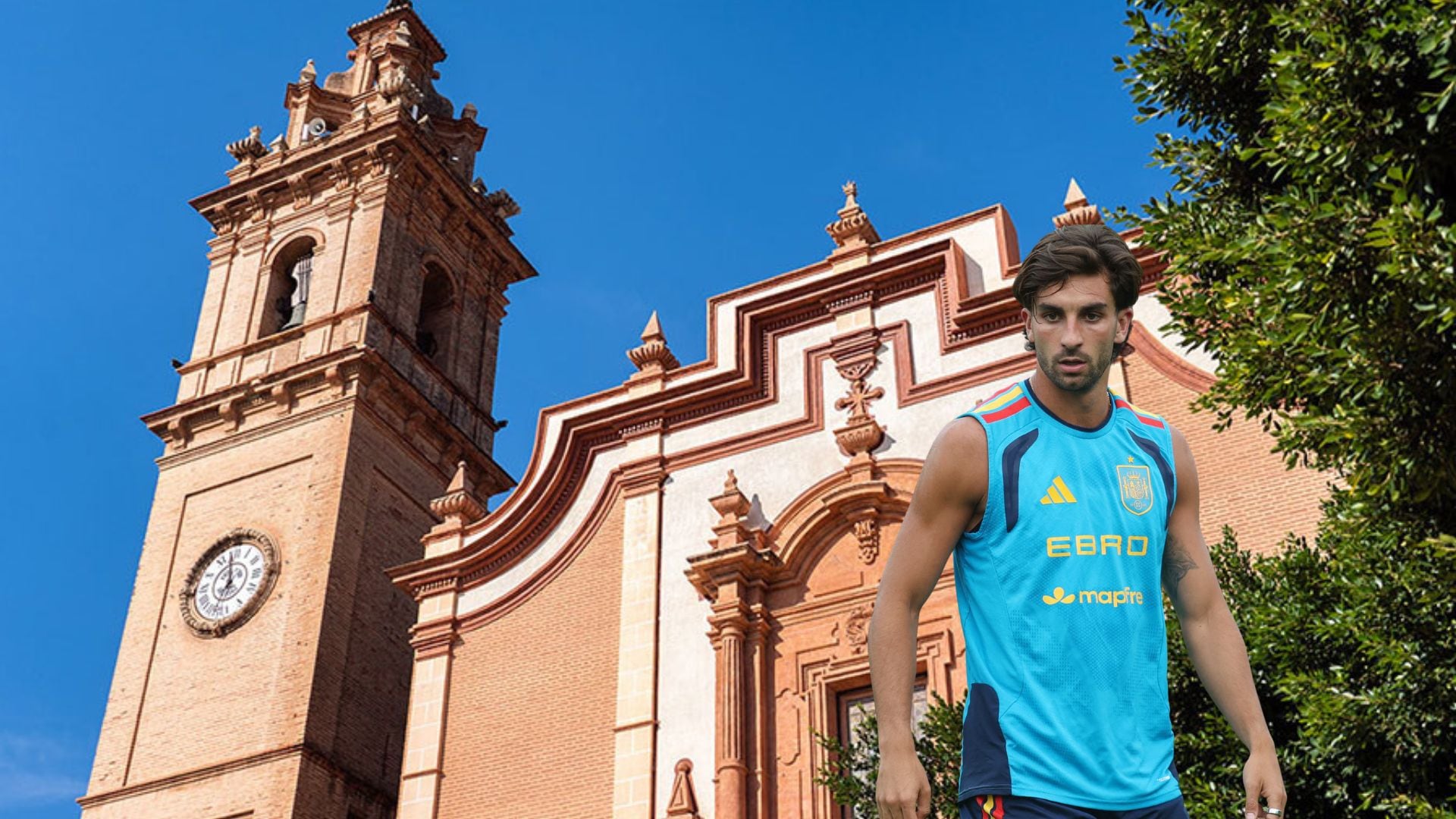 El pueblo valenciano de Ferran Torres. (Montaje Infobae)