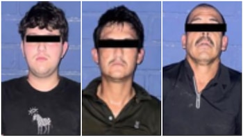 Hombres detenidos junto con el Coco Ranas en Culiacán. Crédito: SSP Sinaloa
