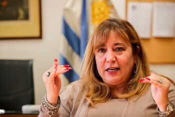En la imagen, la ministra