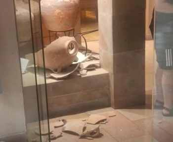 Vasija rota en el Museo