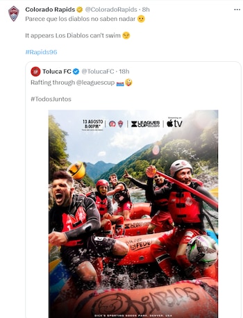 Burla de Colorado Rapids hacia