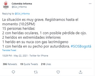 Reporte ONG sobre confrontaciones en