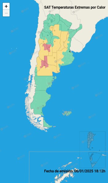 El organismo reanudó las advertencias