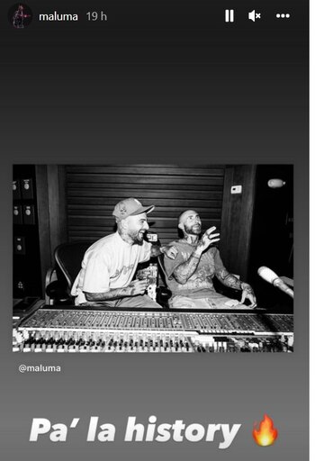 Maluma puiblica foto con Adam