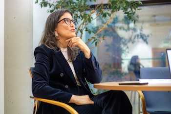 Manuela Bergerot, en un momento