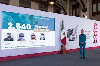 Sheinbaum en la conferencia de prensa matutina