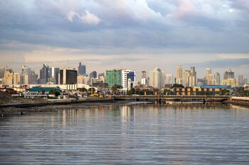 Buildings stand in the Makati