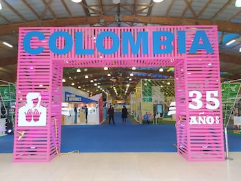 La entrada al Pabellón Colombia,