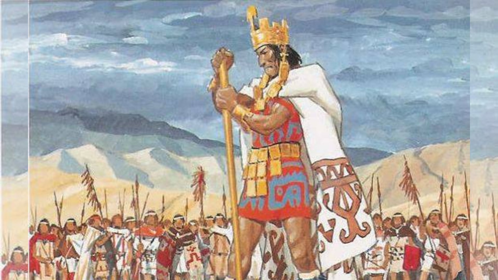 Representación del ejército convocado por Manco Inca. (Historia Militar Peruana)