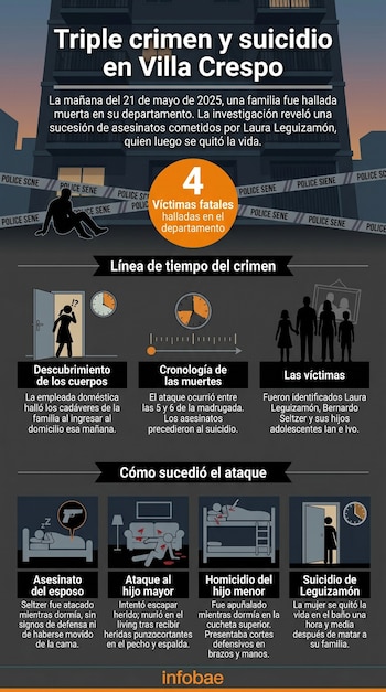 Cómo fue el triple crimen de Villa Crespo