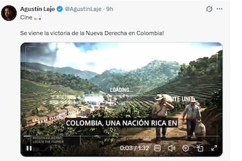 Agustín Laje expresó su apoyo público al candidato Abelardo de la Espriella - crédito AgustinLaje/X