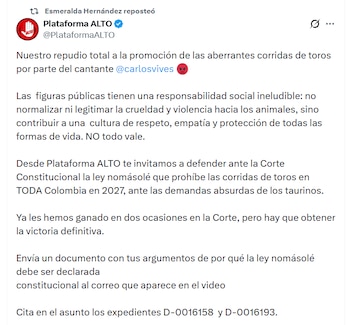 La organización defensora de los