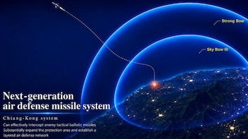 Taiwán busca completar este año su sistema integrado de defensa aérea inteligente
