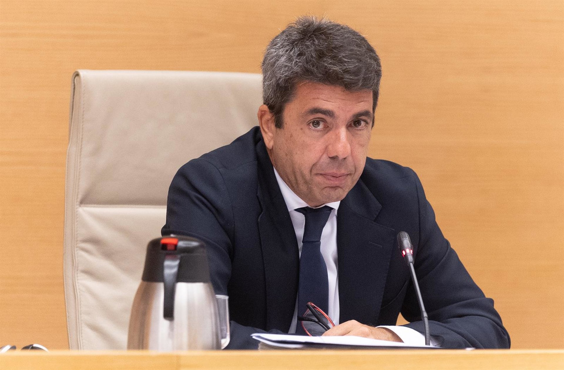 Escolta de Mazón declara a la jueza que el expresident llegó al Palau sobre las 19.50 horas: «Ahora bajo y nos vamos»