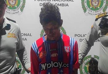 El criminal fue detenido en flagrancia por las autoridades - crédito Policía de Santa Marta
